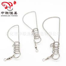 大鱼锁 活鱼扣 锁鱼器 不锈钢穿鱼器  大鱼扣 大别针 渔具配件