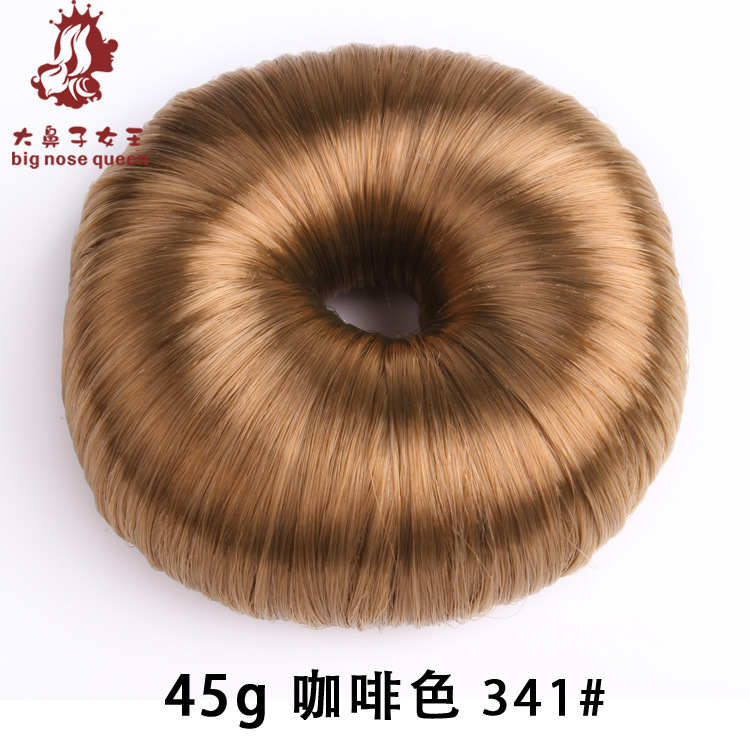 Estilo coreano moda donut peluca rizador de pelo lindo flor brote bola cabeza rizador de pelo