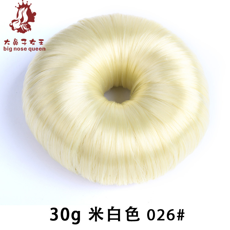 Estilo coreano moda donut peluca rizador de pelo lindo flor brote bola cabeza rizador de pelo