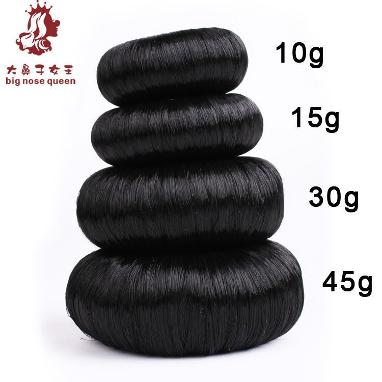 Estilo coreano moda donut peluca rizador de pelo lindo flor brote bola cabeza rizador de pelo