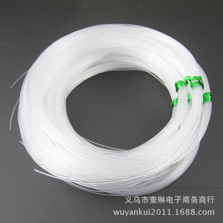 Fábrica al por mayor material de cuentas hecho a mano accesorios de joyería transparente no elástico hilo de pescado modelo completo cristal hilo de pescado