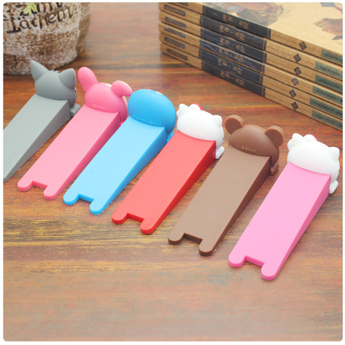 Cartoon doll door stopper, child safety door card, soft rubber door stop, windproof, baby anti-pinch