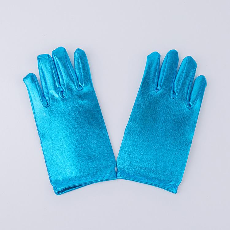 Guantes de cuero brillantes para niños transfronterizos guantes de rendimiento de etapa guantes para niños