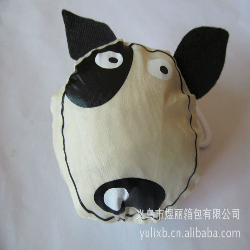 小狗折叠袋 环保购物袋 小猫收纳袋  动物造型