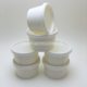 Spot sale disposable 3 oz thick white paper Bowl ice cream paper bowl white plate paper bowl can be equipped with lid
