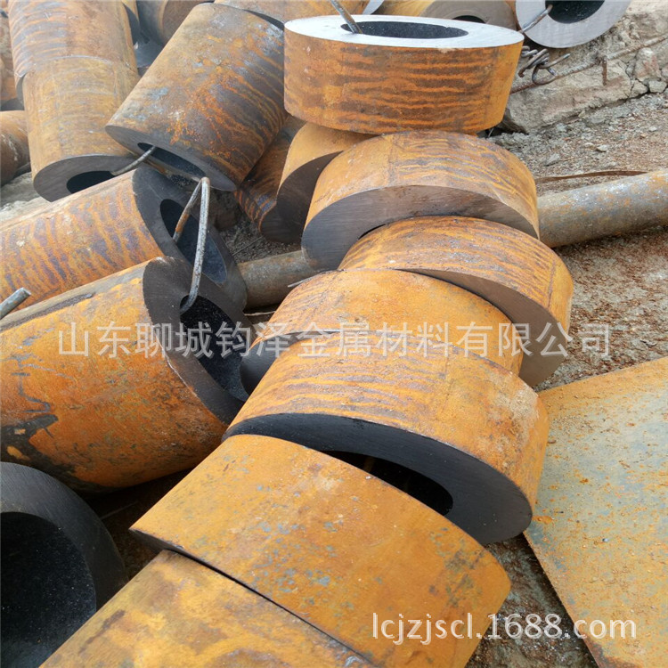 现货45号钢厚壁管头 切割20号厚壁管头 库存各种厚壁钢管头