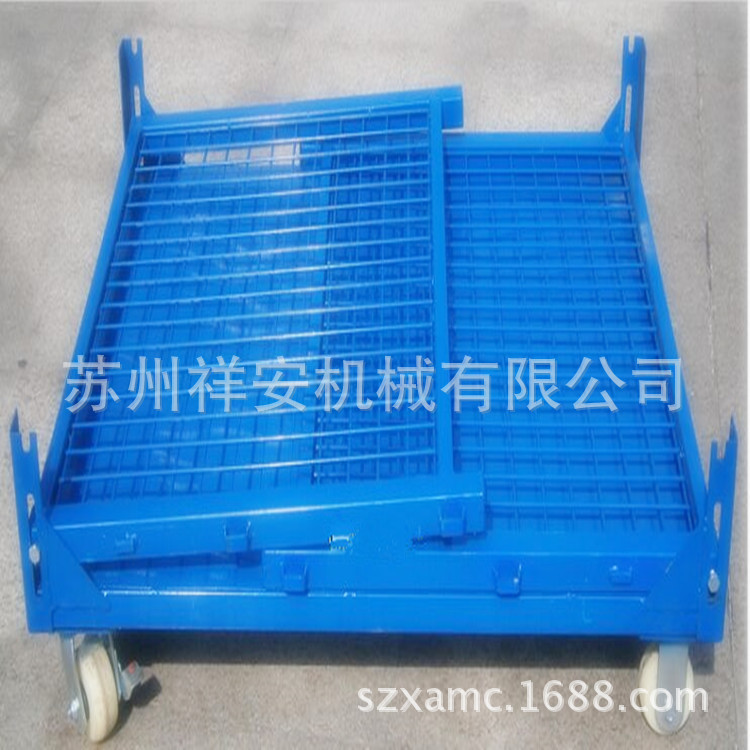 铁箱厂家 金属箱  重型周转铁箱 仓储笼折叠式铁屑箱批发