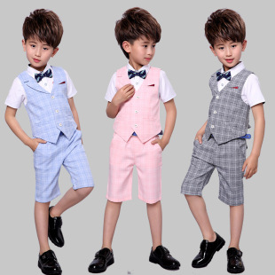 Жилет, комплект, платье, детская летняя одежда, костюм, в корейском стиле