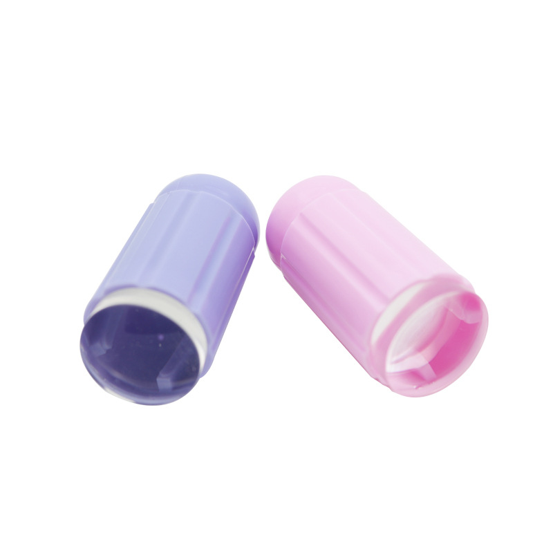 2021 sello de clavo transparente directo de fábrica mango transparente cabeza de sello de silicona 9 colores opcionales