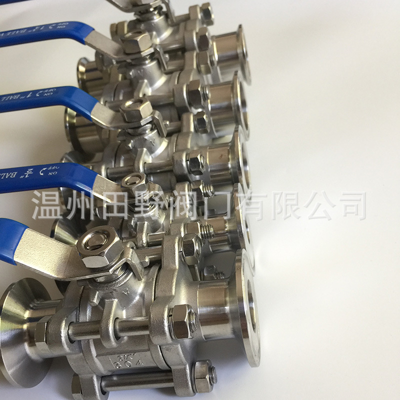 ��Ƭʽ�ֶ���װ�򷧲����304  1000WOG TRI-CLAMP BALLVALVE