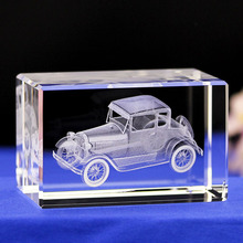 创意水晶内雕老爷车叮制各种汽车模型摆件4S店车展纪念品厂家批发