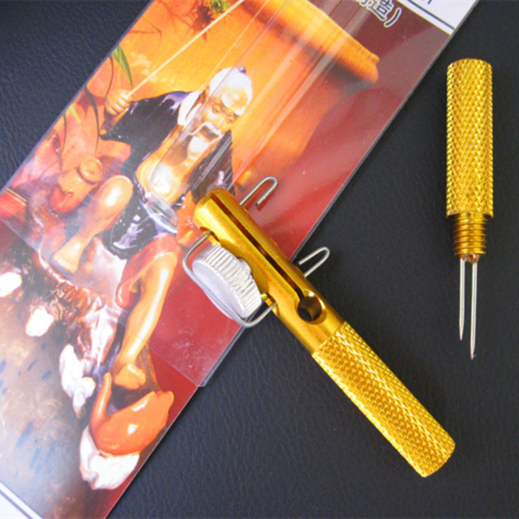 Fuente de la fábrica Manual de metal gancho Dispositivo de encuadernación de alambre gancho de pescado anudado dispositivo Portátil Gancho Dispositivo de encuadernación herramienta de pesca