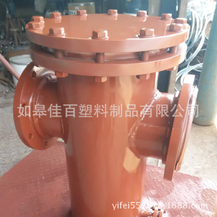 厂家供应聚丙烯钢衬管道 工业篮式过滤器钢衬四氟配件 钢衬管道