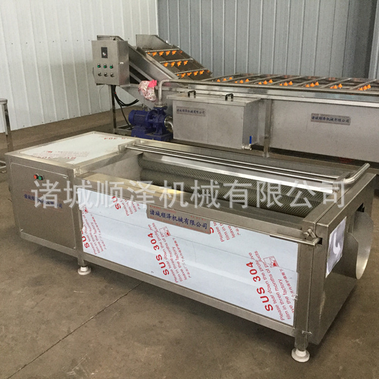 莲藕清洗机 土豆清洗去皮机 毛刷自动清洗去皮设备