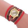 Fashionable retro woven bracelet, quartz watch, suitable for import, city style