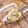 Fashionable retro woven bracelet, quartz watch, suitable for import, city style