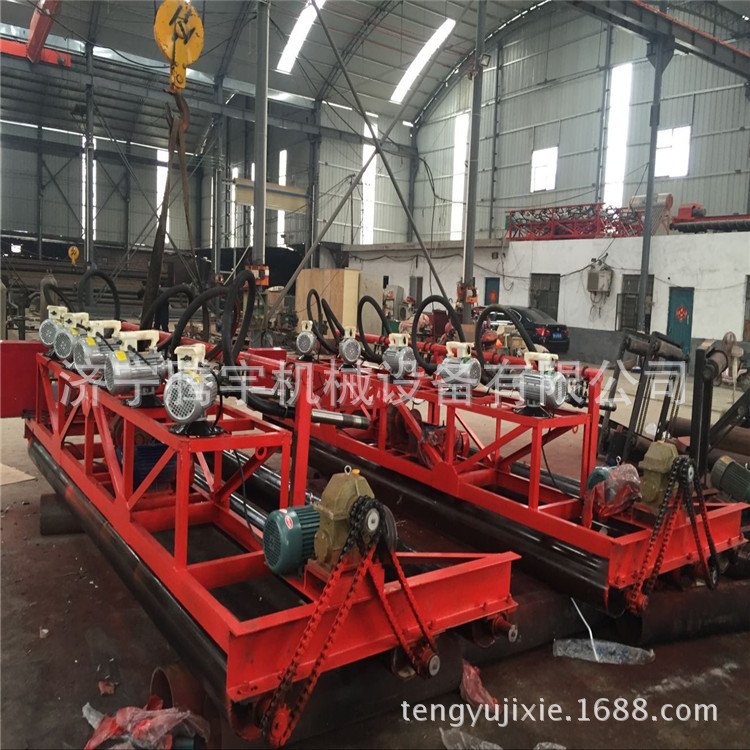 腾宇混凝土路面绞龙三轴排阵摊铺一体机 排振振捣摊铺机桥面铺路