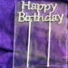 Happy brithday wedding cake plug -in biography happy celebration wedding jewelry accessories fork