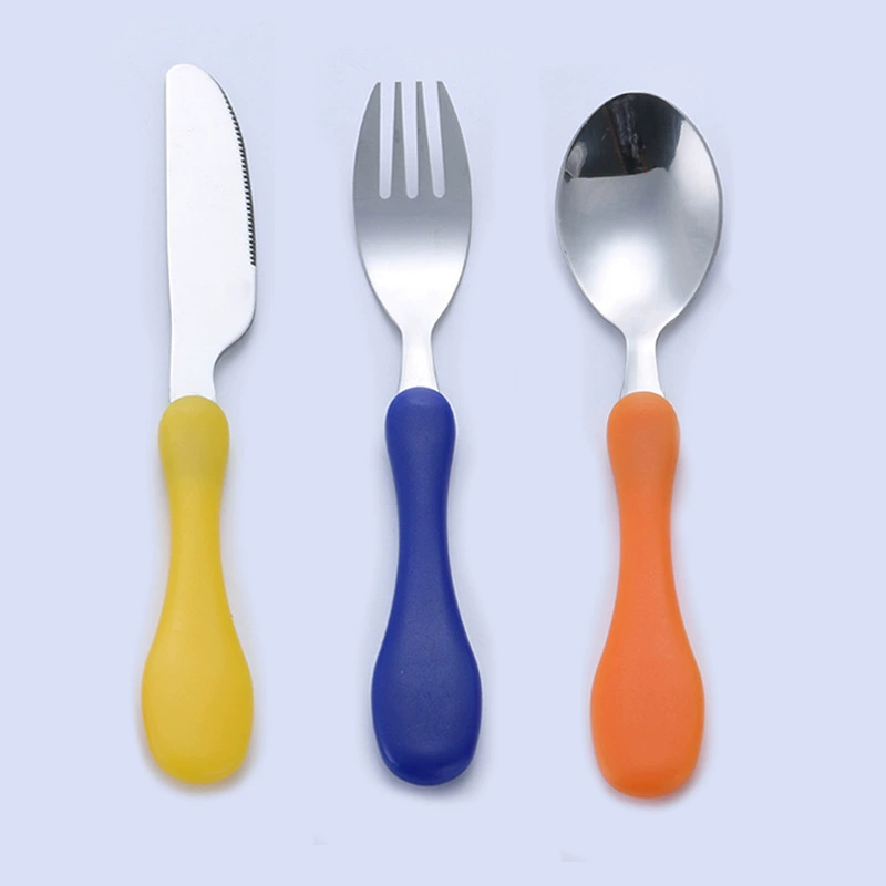 Tableware for feeding stainless steel, plastic set, wholesale