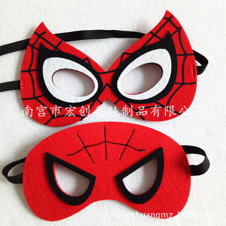 Creativa máscara de fieltro de Halloween máscara de ojos máscara de mascarada de Navidad niños máscara de anime de dibujos animados al por mayor