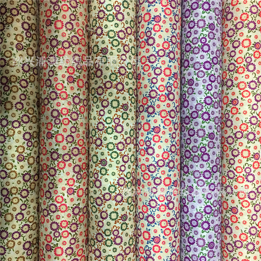 厂家直销 桃皮绒印花布 全涤印花布 磨毛布 印花口袋布 不褪色