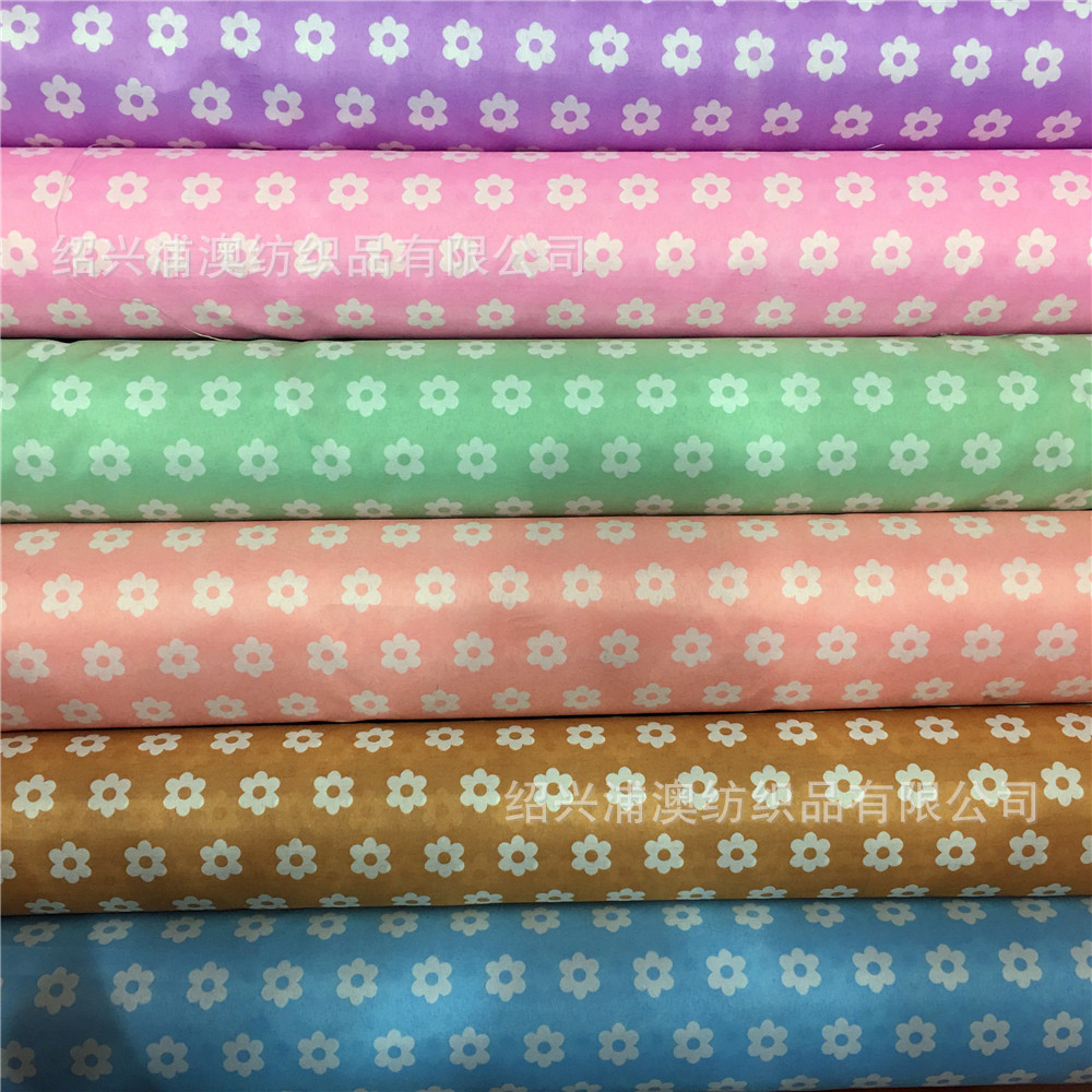 一厂家直销 现货供应 桃皮绒印花布 全涤印花布 磨毛布 公主花