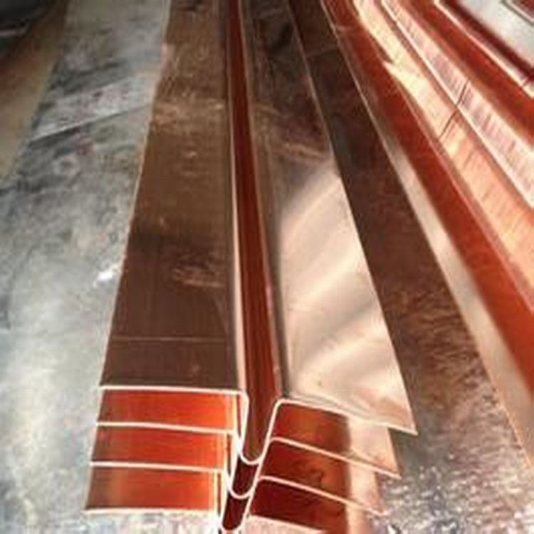 生产销售T2紫铜带 半硬态铜皮 坝顶专用防渗水紫铜带开平冲压