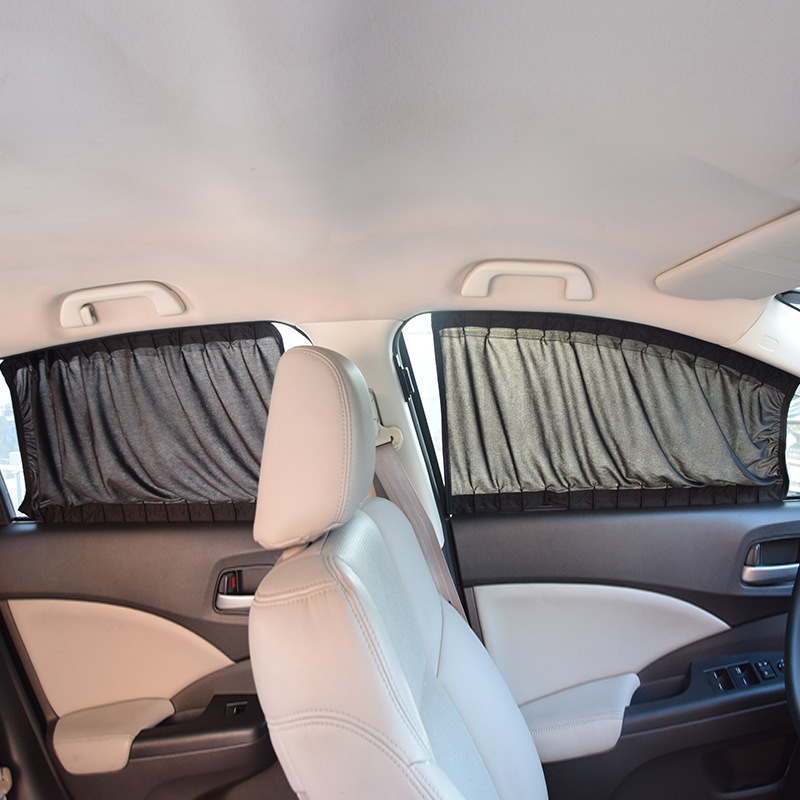 Cross-border e-commerce upgraded version adhesive solid aluminum alloy track car curtain universal car sunshade 70L Cross-border e-commerce upgraded version adhesive solid aluminum alloy track car curtain universal car sunshade 70L
