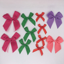 定制款丝带蝴蝶结可定做logo涤纶带手打结礼品包装蝴蝶结辅料批发