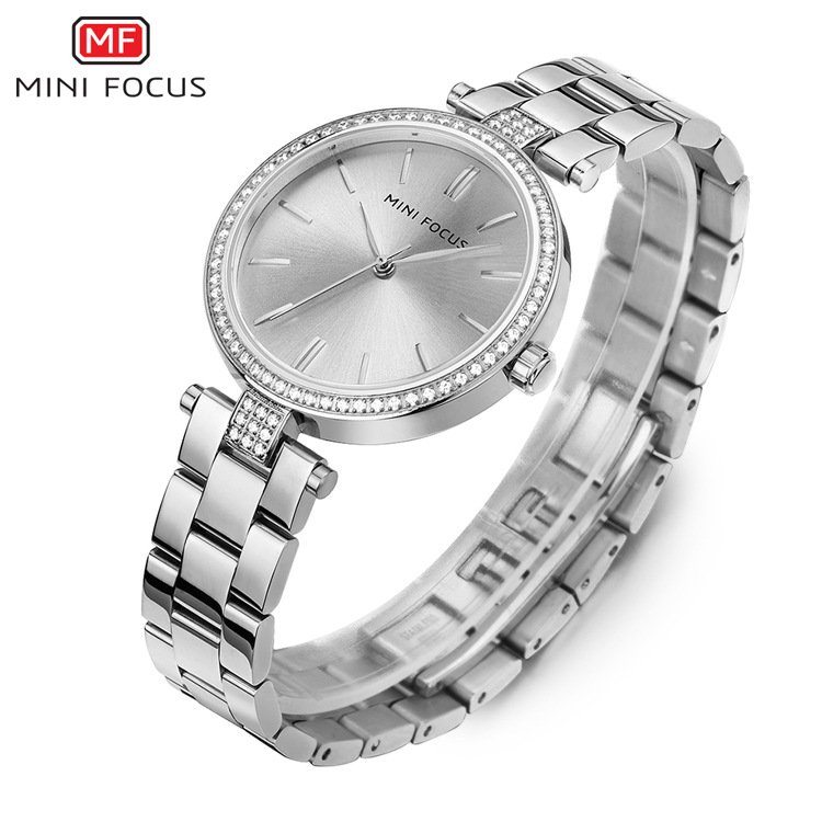 MINI FOCUS/Women's Watch/Japanese movement/waterproof/metal strap/European and American hot sale 0039L