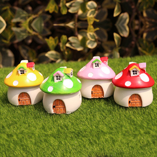 Moss micro landscape succulent mushroom house decoration Mini Mushroom micro landscape ornamental flower House landscape DIY material