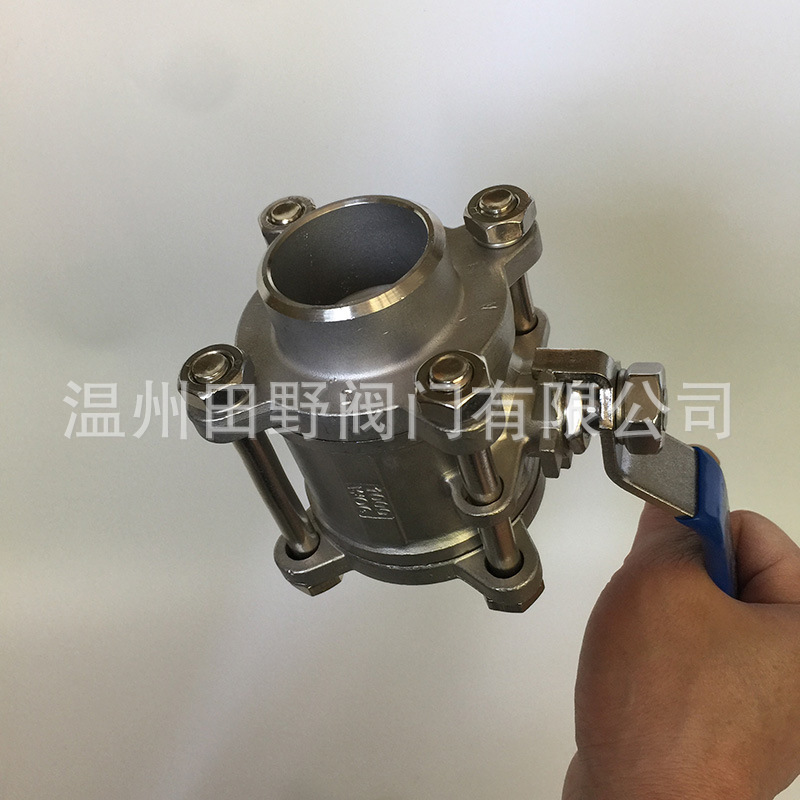 工业级三片式对焊球阀厚壁坡口焊接 3PC 1000WOG  Ball Valve BW
