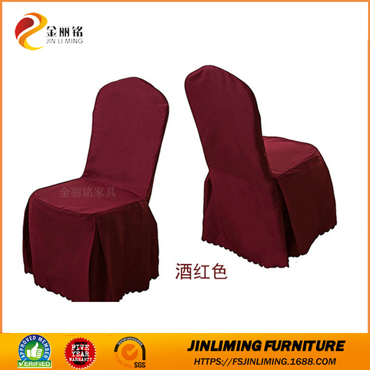 Cubierta de la silla del banquete de la boda del hotel exclusivo transfronterizo Restaurante mesa de parada y cubierta de la silla de exportación