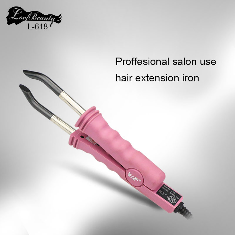 Fábrica al por mayor Loof extensión del pelo teflón calefacción traceless pelo extensión herramienta L-618 temperatura constante alicates de extensión del pelo