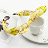 Hairgrip with bow, fashionable headband, hairpins, accessory, floral print, Korean style, wholesale