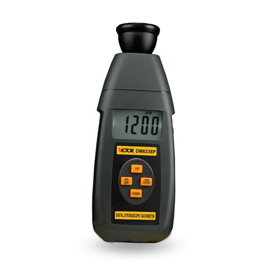 胜利数字闪频测速仪DM6238P 60-40000转每分 转速表 带背光