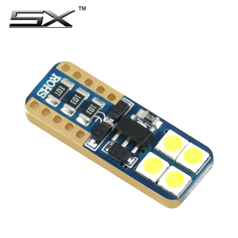 Coche LED luz instrumento T10 8SMD 3030 CANBUS sin electrodos Decodificación Universal modificado instrumento ancho de luz