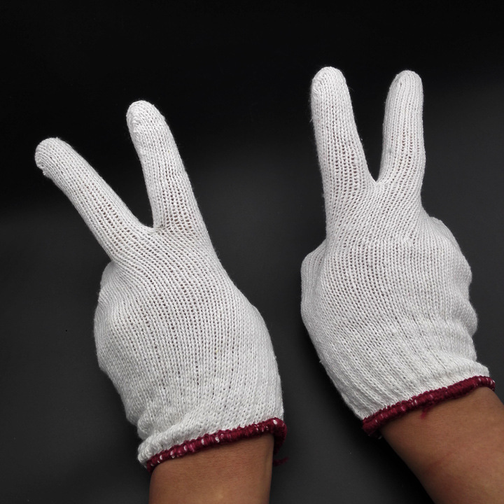 H1641 guantes de protección laboral guantes de hilo de algodón Yiwu grandes almacenes al por mayor tienda de dos yuanes al por mayor distribución de dos yuanes