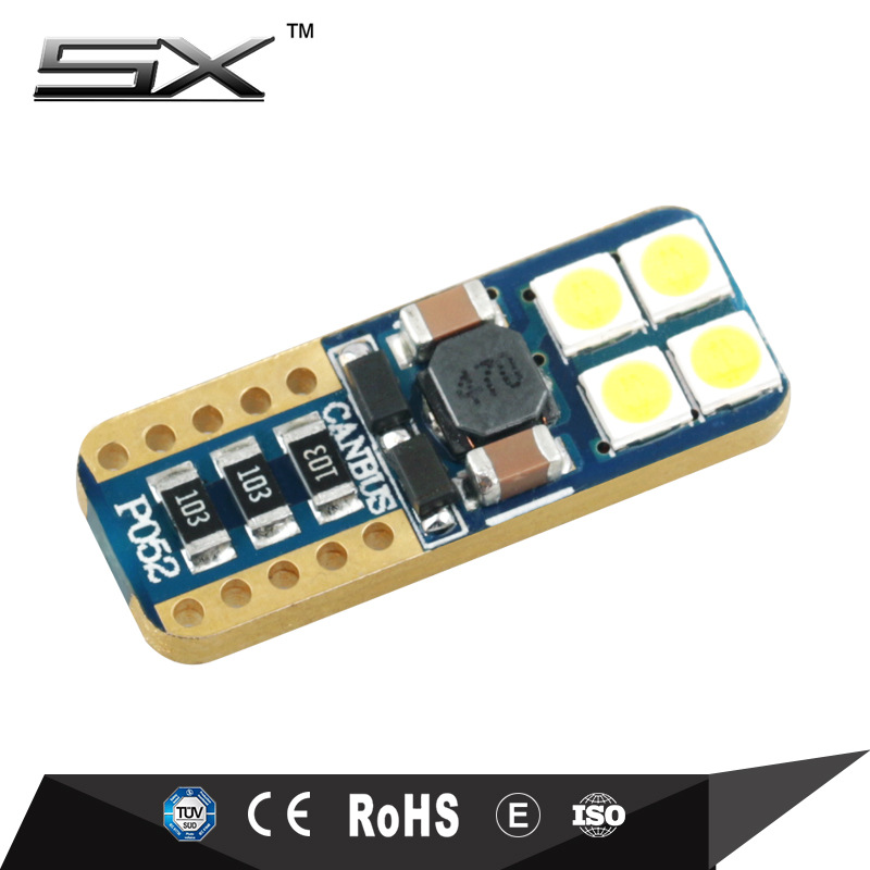 Coche LED luz instrumento T10 8SMD 3030 CANBUS sin electrodos Decodificación Universal modificado instrumento ancho de luz