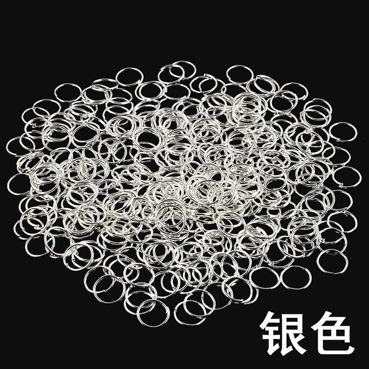 DIY accesorios de joyería anillo cerrado anillo único anillo plano llavero collar pulsera colgante hebilla material hecho a mano al por mayor