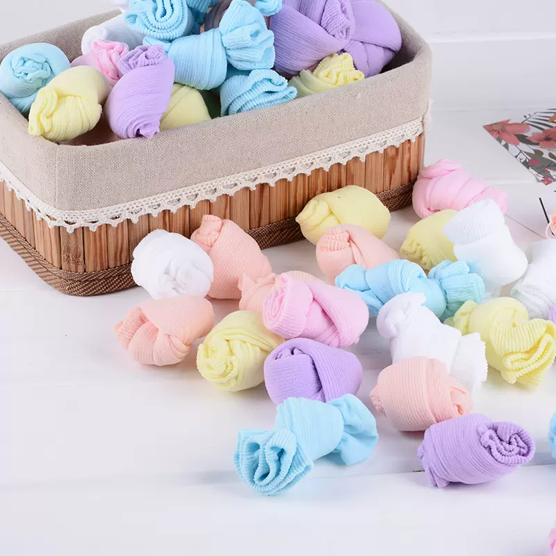 童袜薄款儿童夏季糖果袜 婴幼儿游乐场乐园一次性短丝袜厂家直销