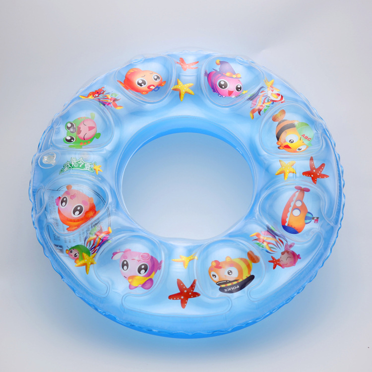 Anillo de natación principiante al por mayor equipo de natación anillo de natación de cristal anillo de natación inflable engrosado de doble capa para niños y adultos