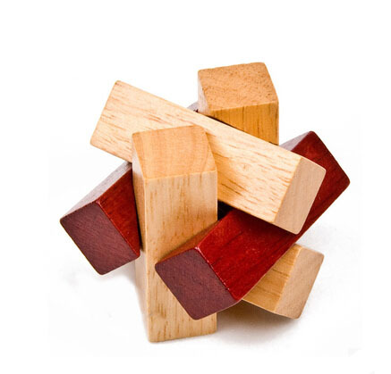 Cerradura de Kongming de juguete de madera para niños Cerradura de Kongming Cerradura de Luban Juego completo de embutir clásica de juguete de madera Cerradura de Kongming