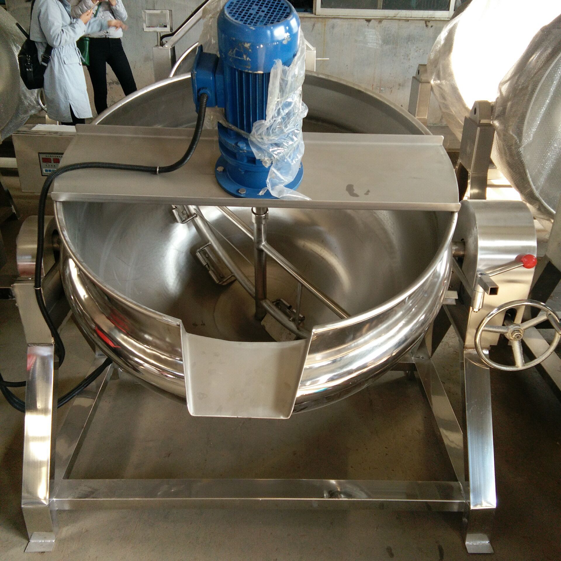 Flammulina velutipes machining Jacketed kettle Electric heating Jacketed kettle Cooking pot