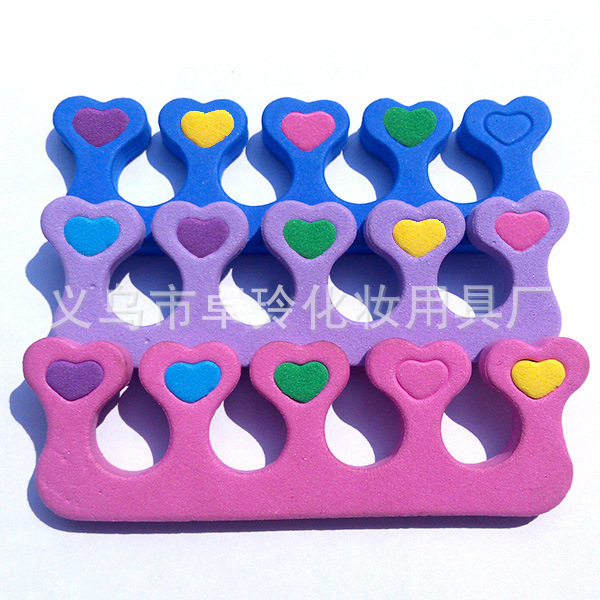 Fábrica profesional de calcomanías de taladro dedos de alta calidad eva dedos de los pies aislamiento de algodón comercio exterior hecho