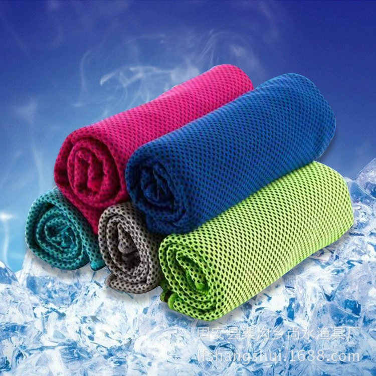Оптовая летняя Рыбалка двустороннее холодное полотенце холодное быстросохнущие спортивные полотенца, охлаждающие рыболовные снасти