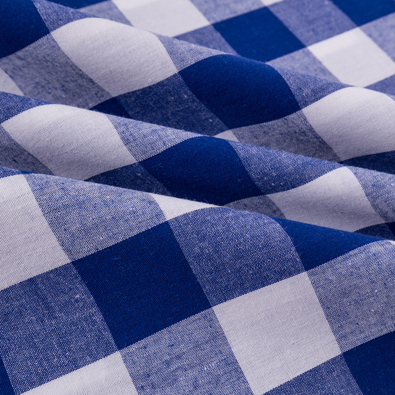 厂家直供 全棉朝阳格子衬衫西装布料 色织格子布 桌布台布箱包布