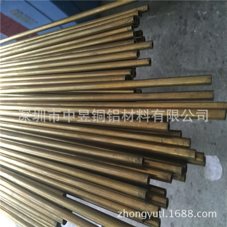 黄铜管空心铜管H59厚壁铜管H62薄壁铜管6 10 20 30 40 50mm黄铜棒