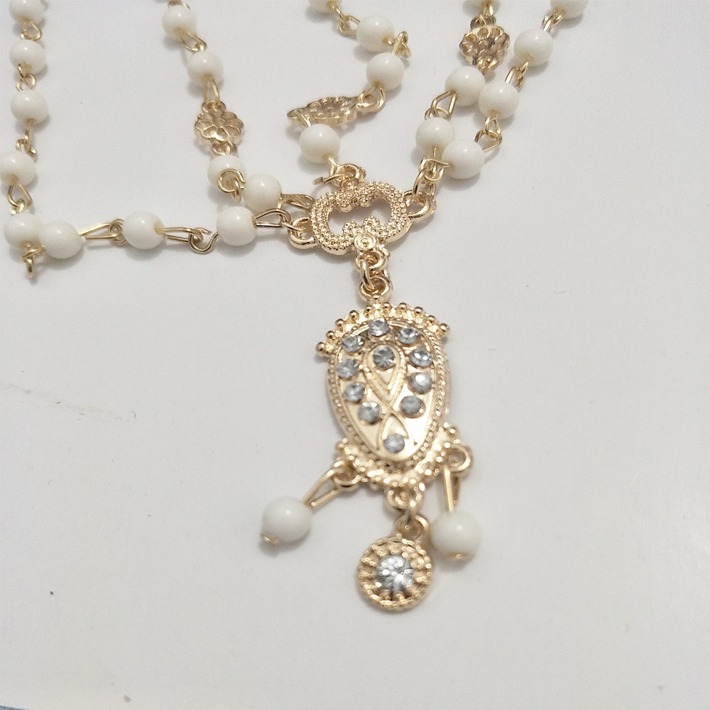 Europea y americana Bohemia princesa estilo mismo retro gótico flash diamante lujo acrílico accesorios para el cabello pelo cadena tocado cabeza cadena