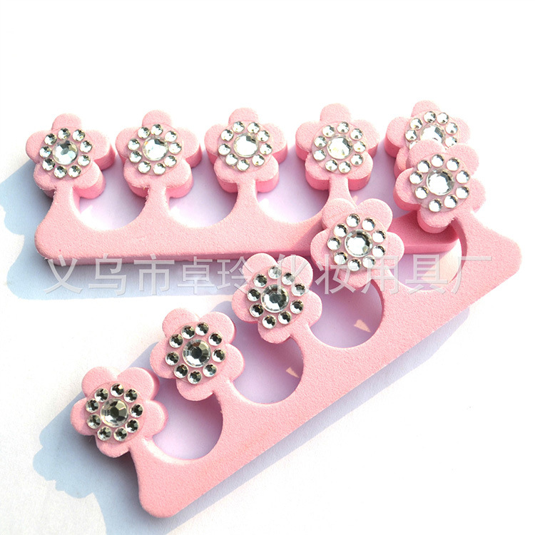 Fábrica profesional de calcomanías de taladro dedos de alta calidad eva dedos de los pies aislamiento de algodón comercio exterior hecho